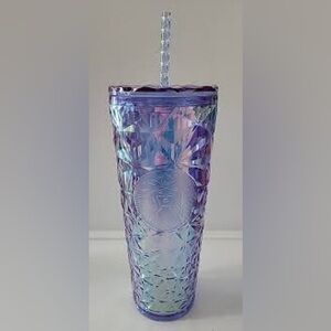 2023 STARBUCKS IRIDESCENT DIAMOND PRISM CRYSTAL TUMBLER NWT